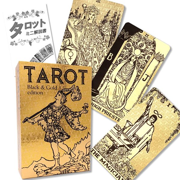 Tarot Black & Gold Edition Tarot Black & Gold Edition [Talot Divination Instructions Included) Online Hot Sale