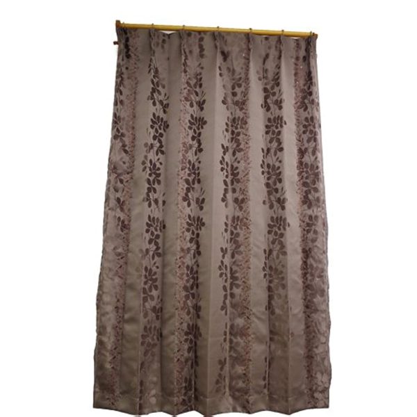 Arie Curtain Natural Memory Foam Lined Curtain Set of 2, 39.4 x 78.7 inches (100 x 200 cm), Brown Hot on Sale