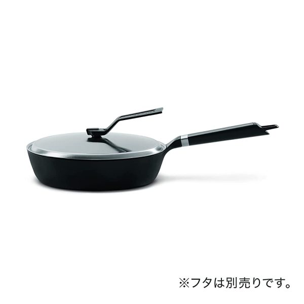 Vermicular Frying Pan, Oven Safe Skillet, 9.4 inches (24 cm), Deep Type, Black Cheap - Image 3