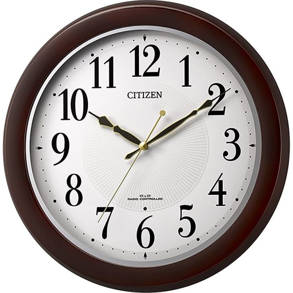 Citizen Atomic Wall Clock Analog MA37 Continuous Second Hand Wood Brown Citizen 8mya37 – 006 Fashion