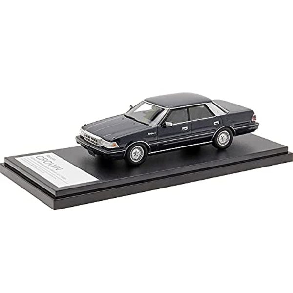 Hi Story 1 43 Toyota CROWN 4 Door Hardtop Royal Saloon G (1986) Dark Blue Metallic Finished Product For Sale