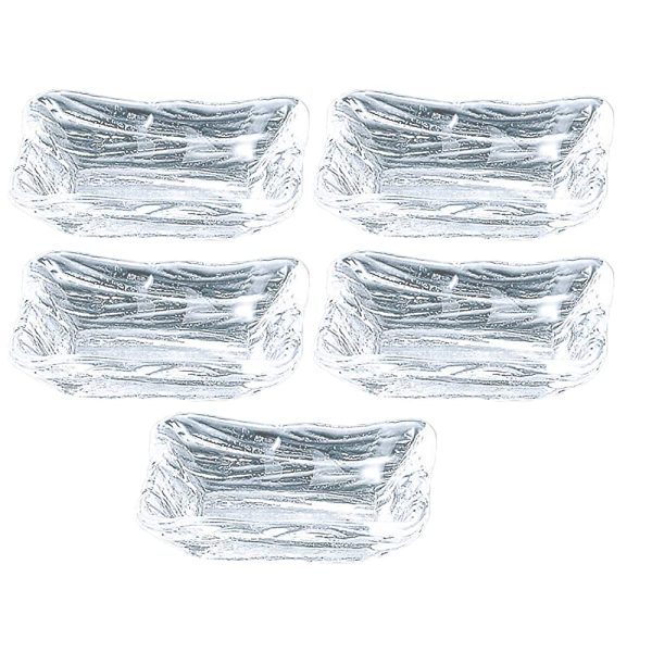 Toyo Sasaki Glass SA530-9 Nagachoko Glacier, Made in Japan, Set of 5, Clear, Approx. 3.9 x 2.4 x 1.2 inches (10 x 6 x 3 cm) Online Sale