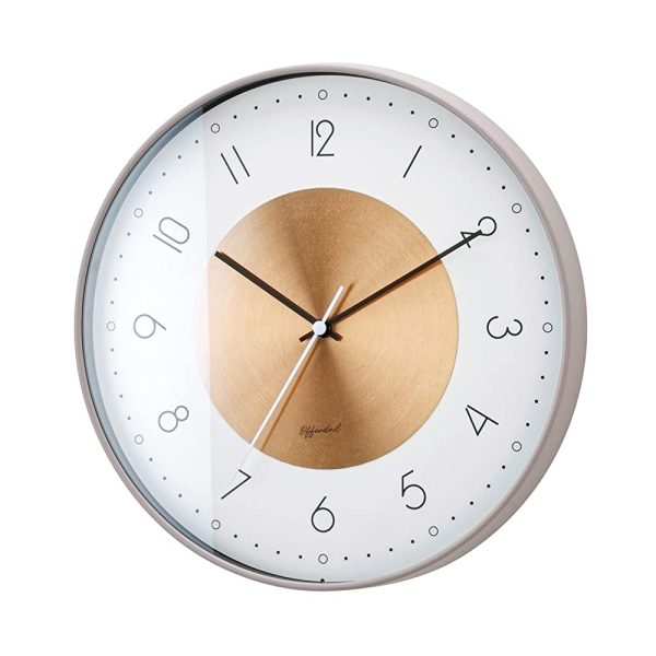 INTERFORM INC. Interform Wall Clock Wall Decor Wall Clock Stylish Slim Copper Gold Norte Norte CL-4090 Online Sale