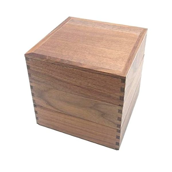 Matsuya Lacquerware Shop Echizen Lacquerware White Wood Painted Walnut 6.0 Triple Layer GF22071 For Discount