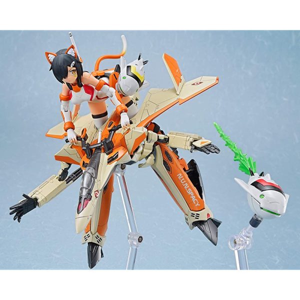 Aoshima Bunka Kyozai VFG Macross Delta VF-31D Skudo SP, Total Height Approx. 6.1 inches (155 mm), Color Coded Plastic Model MC-08 Fashion - Image 3