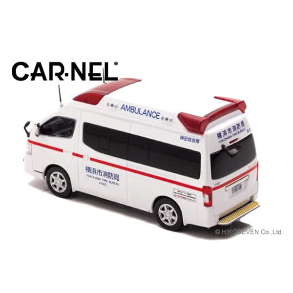 CARNEL CN431802 1 43 Nissan Paramedic 2018 Yokohama City Fire Department, High Standard Ambulance, Finished Product on Sale - Image 2