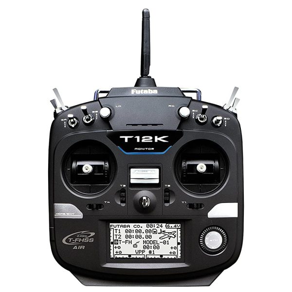 FUTABA 12KH-TX-MD1 12K Heli Transmitter Single Item (MODE1 Specification), T-FHSS & S-FHSS Compatible, Telemetry Function Fashion