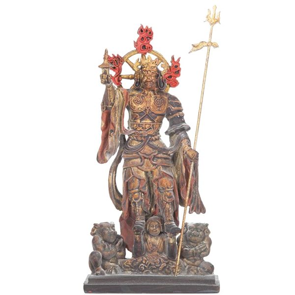 (Tamonten) Miniature Buddha Statue (21 3D Mandalas, Shingon Sect 1200 Commemorative of the Shingon Sect Supply