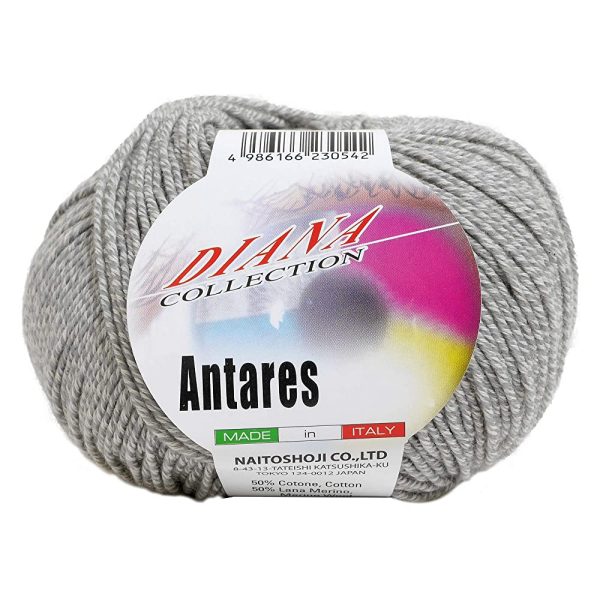 NASKA F-59 Antares Yarn, Thick, Col. 3, Gray, 1.8 oz (50 g), Approx. 192.4 yd (150 m), Set of 10 Skeins Sale