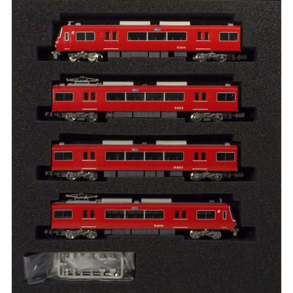 Green Max 31541 N Gauge Meitetsu 5300 Series 5303 Construction 4-Car Construction Set, Powered, Railway Model, Train, Red Cheap - Image 3