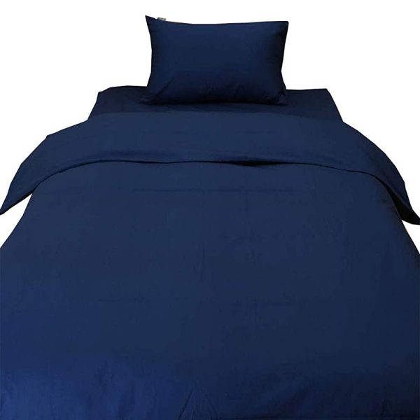 Showa-nishikawa 2240131870310 Duvet Cover, Navy Cover, 74.8 x 82.7 inches (190 x 210 cm), DL, Textured, Smooth, 100% Cotton, Made in Japan Online now