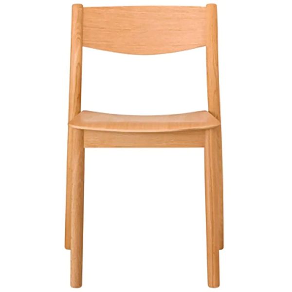 MUJI 76606475 Oak Wood Dining Chair, R Width 19.3 x Depth 18.7 x Height 29.7 inches (49 x 47.5 x 75.5 cm) Online Hot Sale