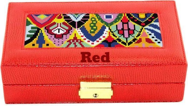 Lee s Leather Goods # BAG38 Rectangular Jewelry Case For Discount - Image 5