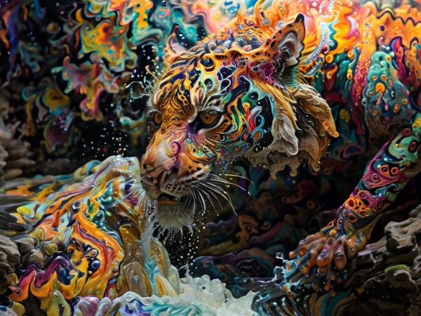 Psychedelic Tiger For Sale